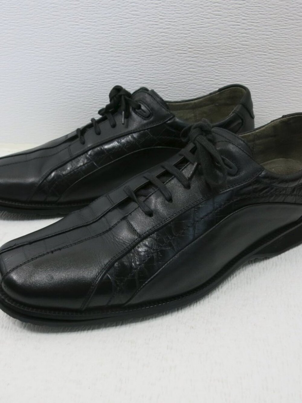 Stacy Adams Men's Croco Accent Leather Casual Comfort Oxford 9.5